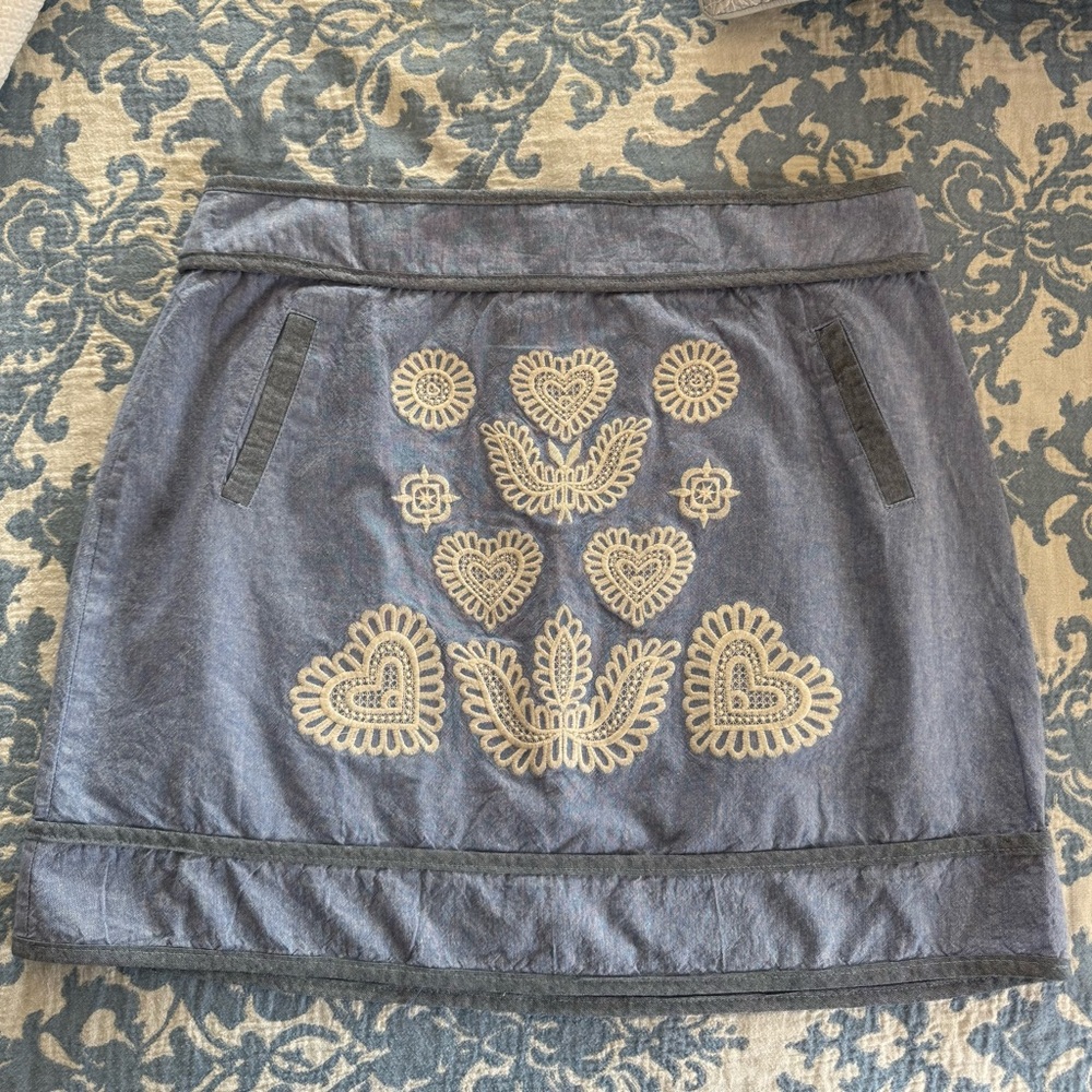Voy Chambray Mini-Shirt Size Large